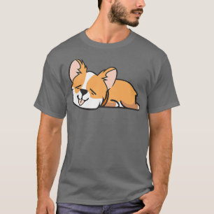 T-shirt Cadeaux De Corgi Lazy Pour Les Amateurs De Corgi F