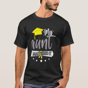 T-shirt Cadeaux de fin d'études de maîtrise de tante
