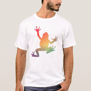 T-shirt Cadeaux de grenouille de dégradé coloré