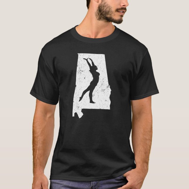 T-shirt Cadeaux de gymnastique de l'Alabama pour la (Devant)