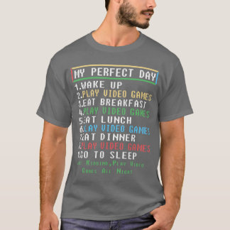 T-shirt Cadeaux de jour parfait pour les garçons jeux vidé