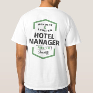 T-shirt Cadeaux de logo du directeur de l'hôtel.