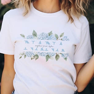T-shirt Cadeaux de Nana Noms des Petits-Enfants Hydrangeas