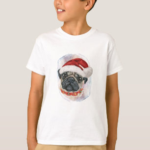 T-shirt Cadeaux de Noël Pug pour les amateurs de chiens