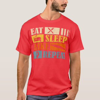 T-shirt Cadeaux de pâtisserie drôles Vintage Eat Sleep Bak