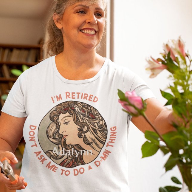 T-shirt Cadeaux de retraite élégants pour sa maman (Custom Funny Elegant Retirement Gifts for Her Mom)