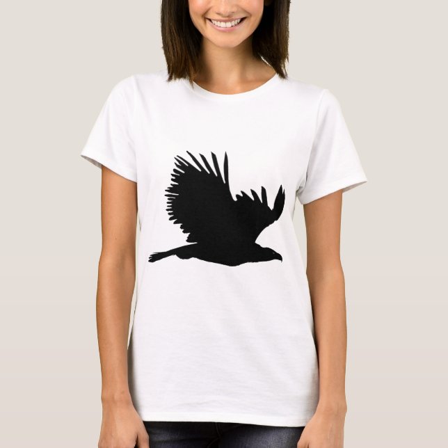 T-shirt Cadeaux de silhouette d'aigle (Devant)