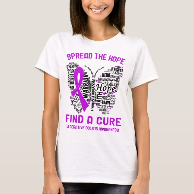 T-shirt Cadeaux de soutien au ruban pour la sensibilisatio (Devant)