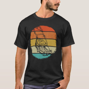 T-shirt Cadeaux de tondeuse à gazon graphiques rétro Jardi