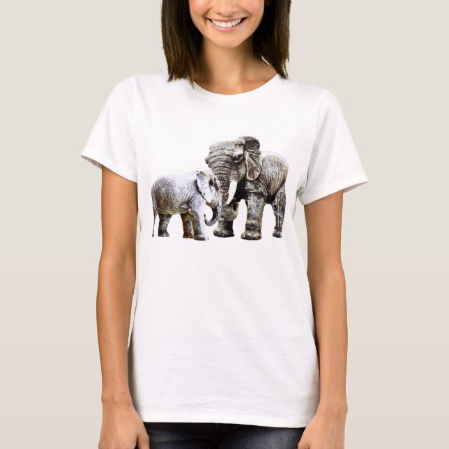 T-shirt cadeaux d'éléphant (Devant)