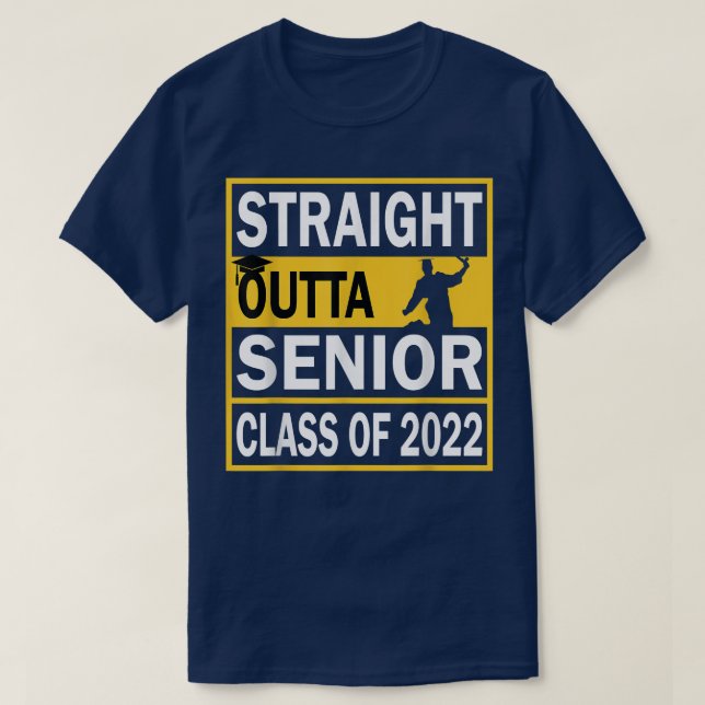 T-shirt Cadeaux D'Études 2022 Cadeaux Senior 2022 Pour Fil (Design devant)