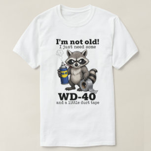 T-shirt Cadeaux drôles pour personnes âgées   Raton laveur