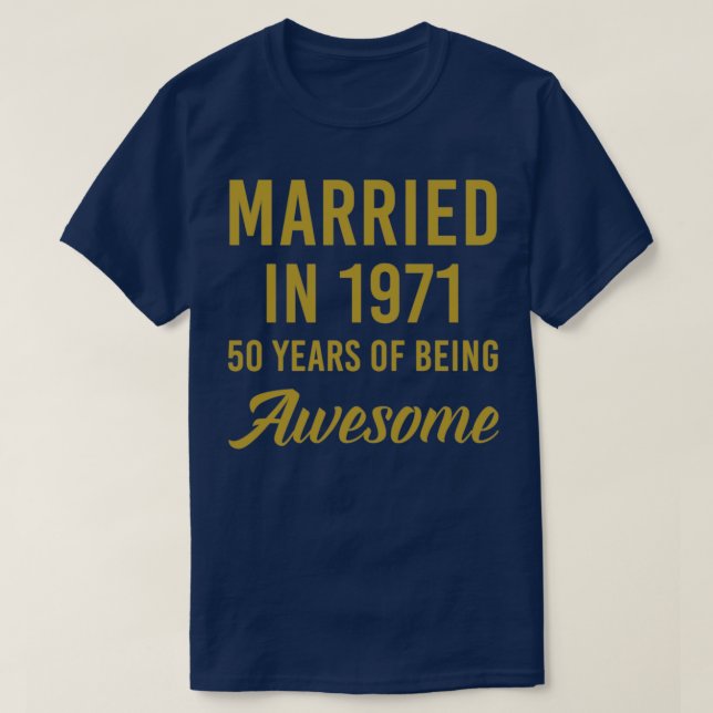 T-shirt Cadeaux du 50e anniversaire de Mariage pour les co (Design devant)