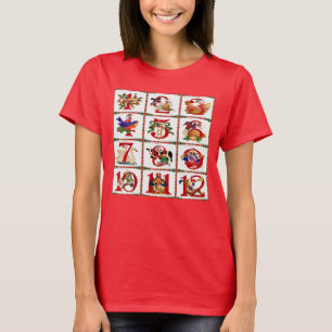 T-Shirt Cadeaux Impression Patchwork 12 Jours De N