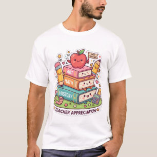 T-shirt Cadeaux Kawaii pour les Enseignants École Remercie
