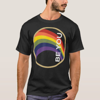 T-shirt Cadeaux LGBTQ Vintage Rainbow Be You For Pride Par