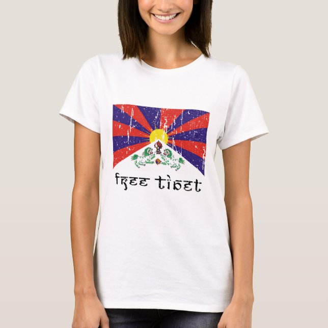 T-shirt Cadeaux libres du Thibet (Devant)
