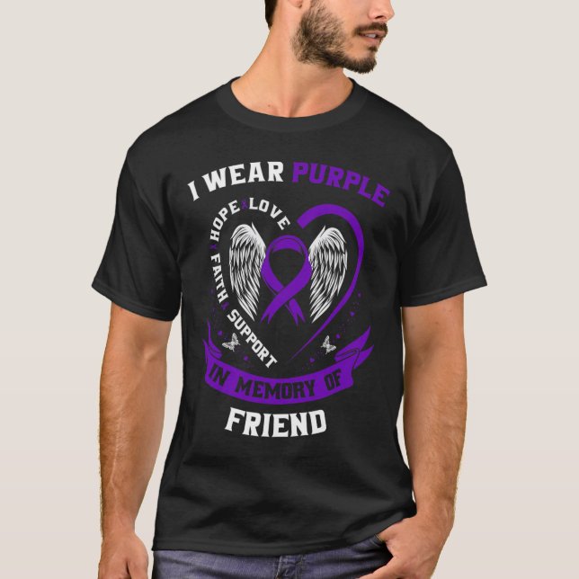 T-shirt Cadeaux Murs Mémorial Perte De L'Ami Épilepsie Adj (Devant)
