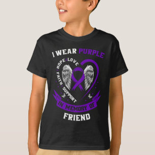 T-shirt Cadeaux Murs Mémorial Perte De L'Ami Épilepsie Adj