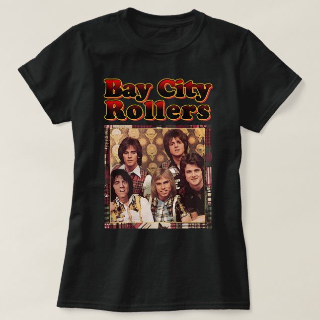 T-shirt Cadeaux nécessaires Band Bay City Rollers Music Ro (Design devant)