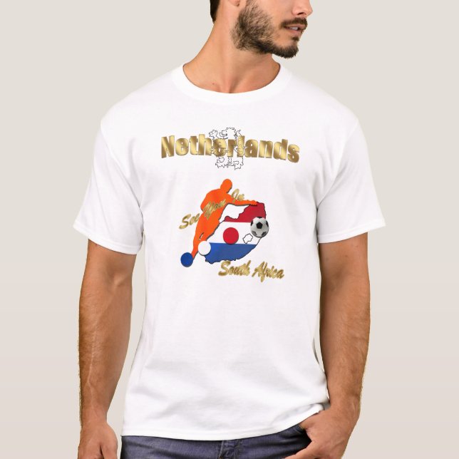 T-shirt Cadeaux néerlandais de l'Afrique du Sud d'équipe (Devant)