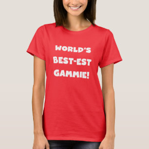 T-shirt Cadeaux noirs et blancs du Meilleur-est Gammie du
