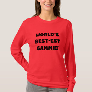 T-shirt Cadeaux noirs et blancs du Meilleur-est Gammie du