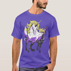 T-shirt cadeaux non binaires, unicorne non binaire, agende