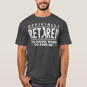 T-shirt Cadeaux officiels à la retraite Golf Papa Golfing
