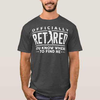 T-shirt Cadeaux officiels à la retraite Golf Papa Golfing