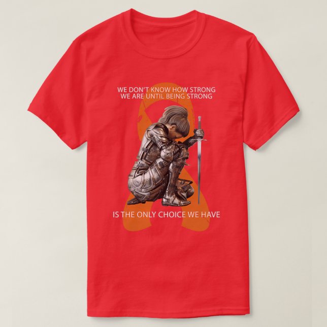 T-shirt Cadeaux Orange MS Vêtements Femmes Sclérose en pla (Design devant)