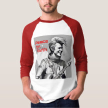 Cadeaux Parfaits Paix Sur Terre NY Hommes Raglan C