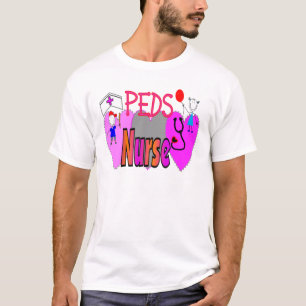 T-shirt Cadeaux pédiatriques d'infirmière, conceptions