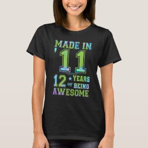 T-shirt Cadeaux pour fille de 12 ans pour cadeau d'anniver