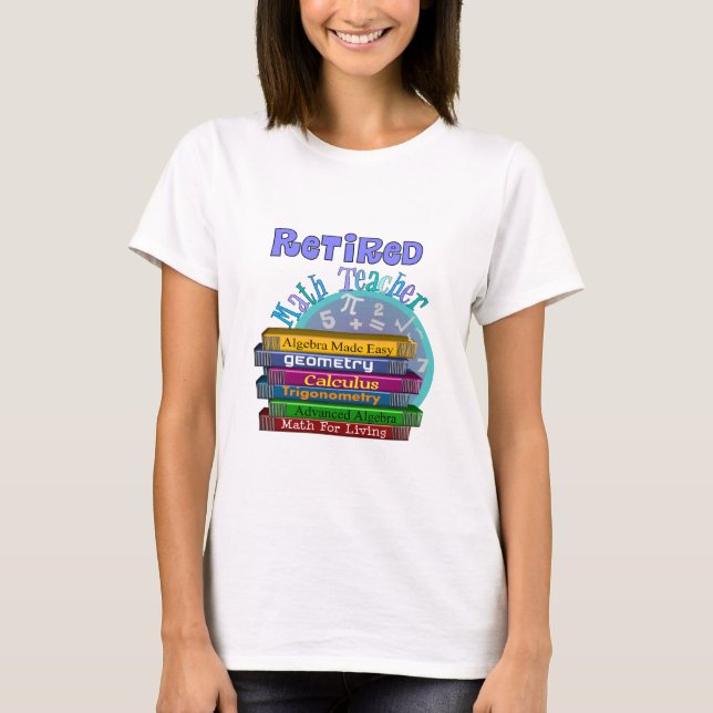 T-shirt Cadeaux retirés de professeur de maths (Devant)
