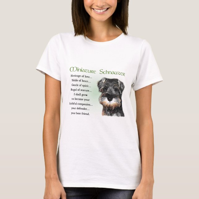 T-shirt Cadeaux Schnauzer miniatures (Devant)