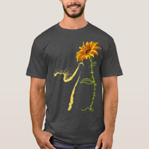 T-shirt Cadeaux Tournesol Chat Pour Amoureux de les chats,