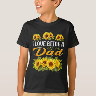 T-shirt Cadeaux Tournesol Pour Papa Annonce Grossesse Appl