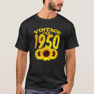 T-shirt Cadeaux vintages de 1950 ans 70e anniversaire Sunf