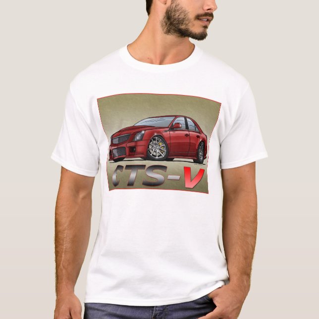 T-shirt Cadillac CTS_V (Devant)
