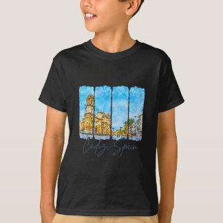 T-shirt Cadiz Spain Traveling Brushstroke Cadiz Souvenir V