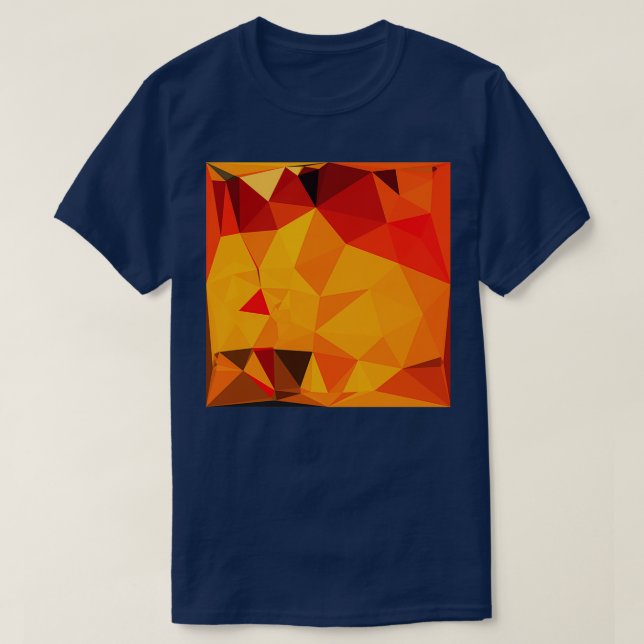 T-shirt Cadmium Jaune Abstrait Faible Arrière - plan en po (Design devant)