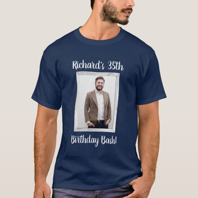 T-shirt Cadre fait sur commande de célébration de partie (Devant)