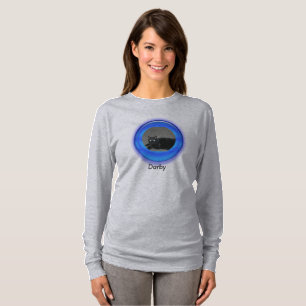 T-Shirt - Cadre Rond Bleu Trois Dimensions