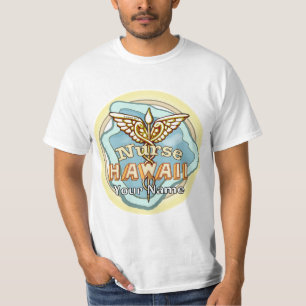 T-Shirt Caducée Infirmière Hawaï