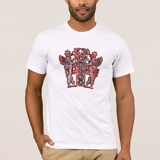 T-shirt Caducée sumérien antique (Devant)