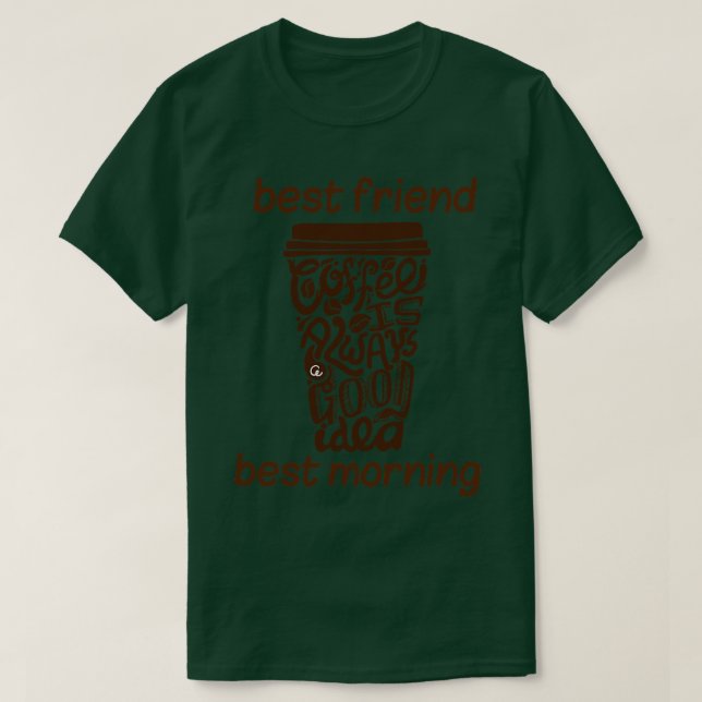 T-shirt café (Design devant)