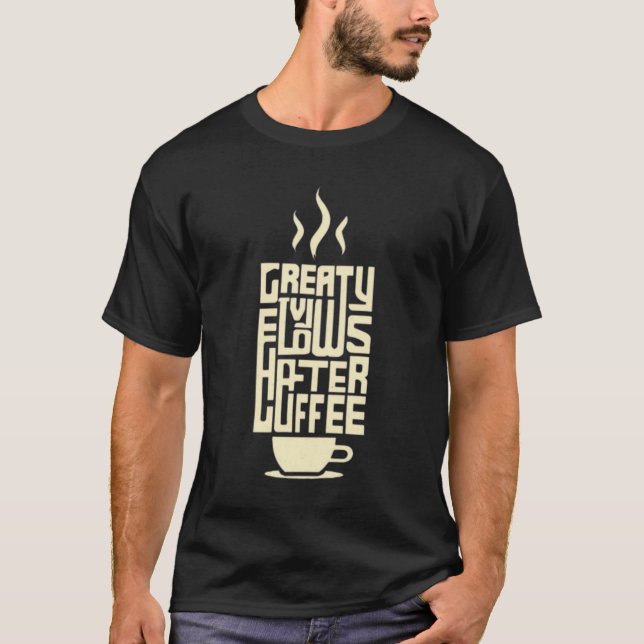 T-shirt café (Devant)