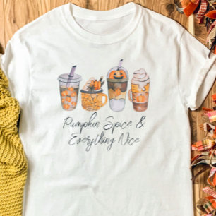 T-shirt Café à épices citrouille automne