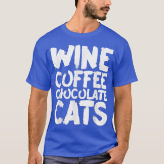 T-shirt Café à vin Chocolat Chats